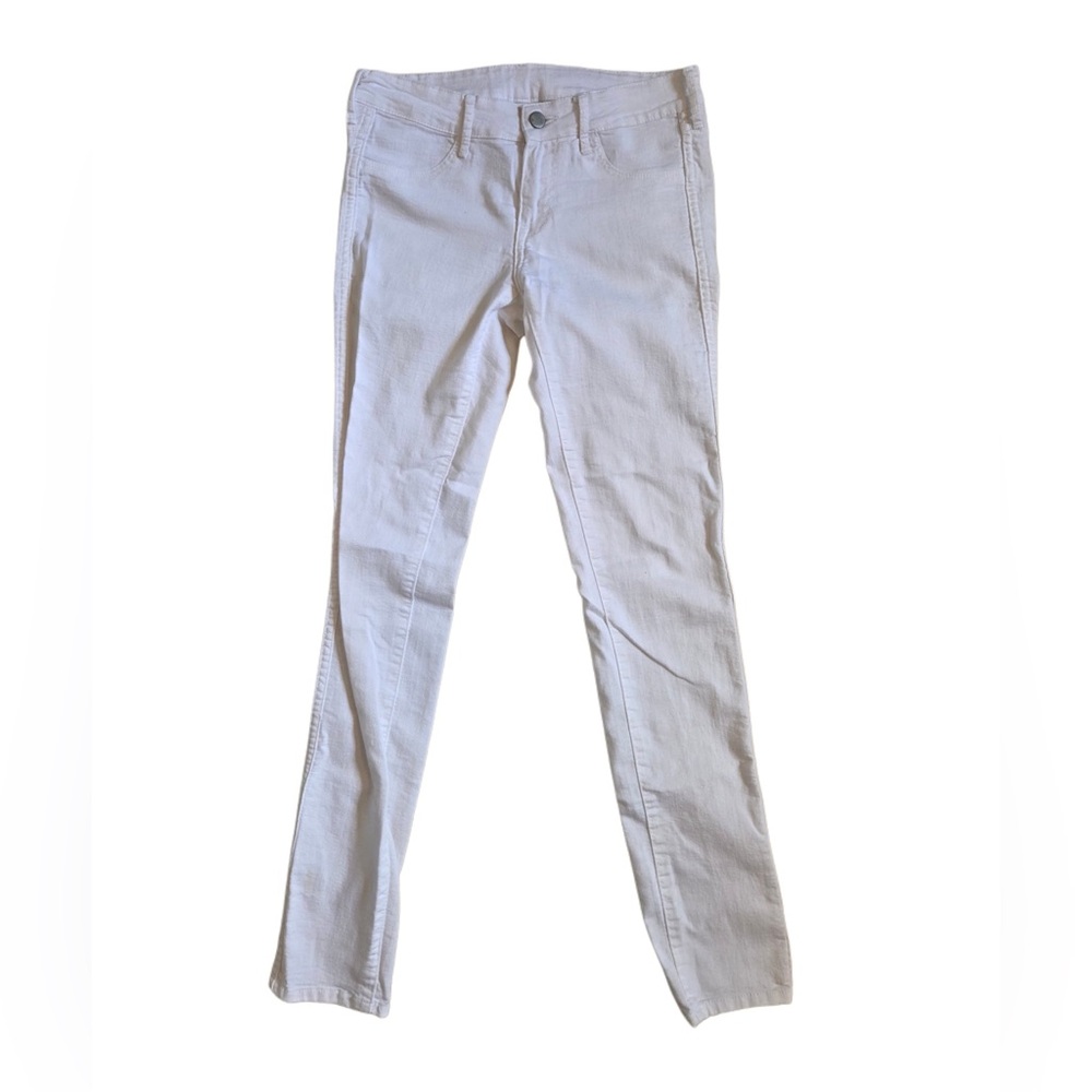 H&M Denim Low Waist Skinny Jeans - White